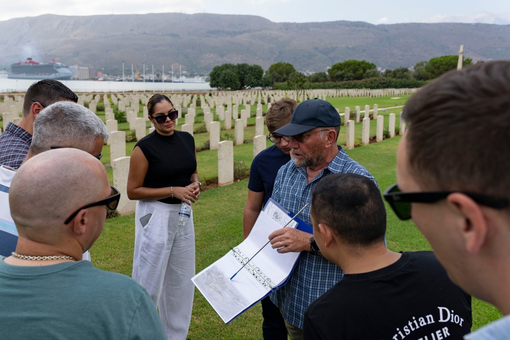 NSA Souda Bay Sailors visit Souda Bay War Cemetery