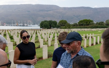 NSA Souda Bay Sailors visit Souda Bay War Cemetery