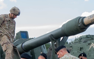 3rd Infantry Division Soldiers Conduct Preventative Maintenance Checks and Services With Lithuanian Army