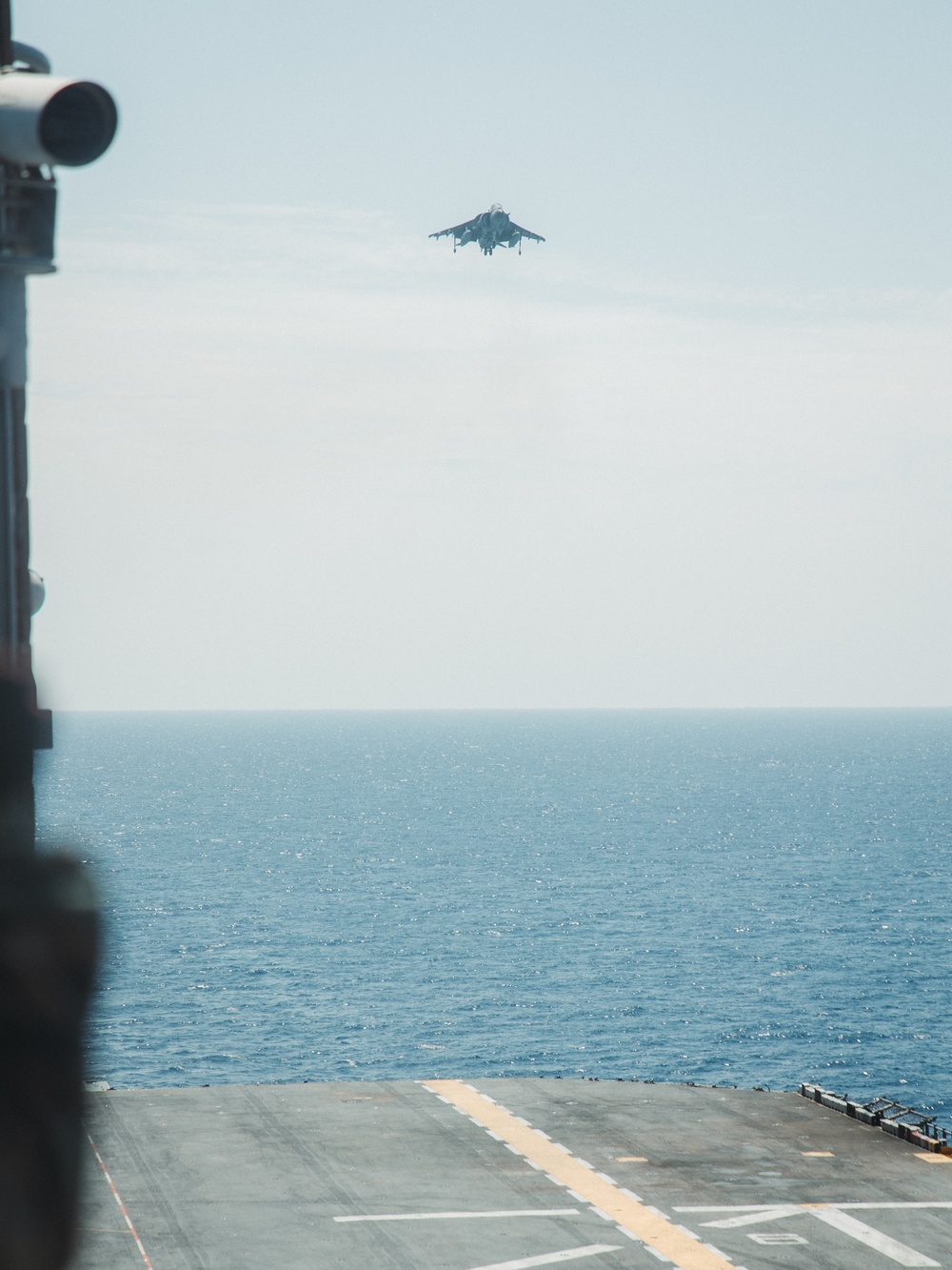 22nd MEU(SOC) | AV-8B Harriers Conduct Deck Landing Qualifications