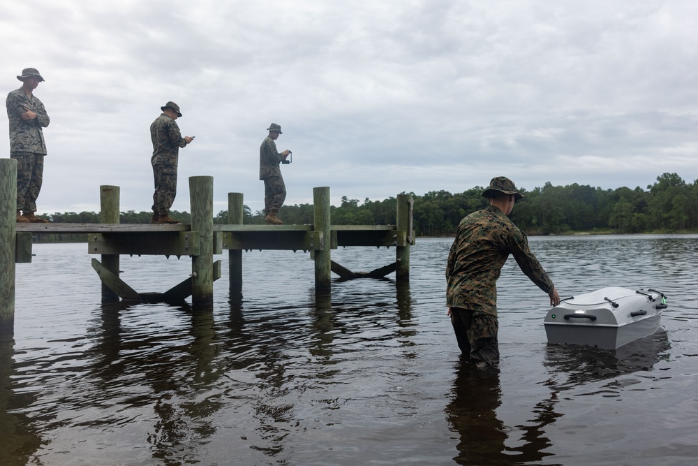 22nd MEU (SOC) | CLB-26 Conducts “AMY” Unmanned Surface Vessel Course