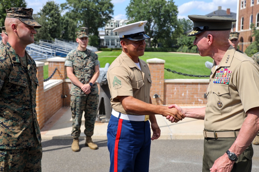 Gen. Smith recognizes Barracks Marines