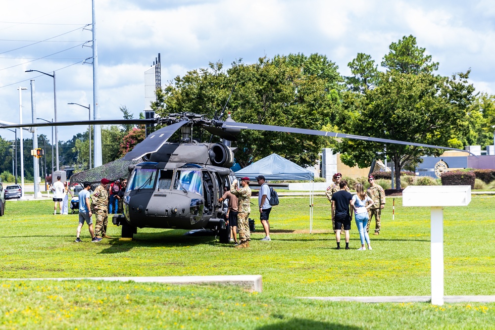 The 82nd CAB celebrated National Airborne Day with the local community.