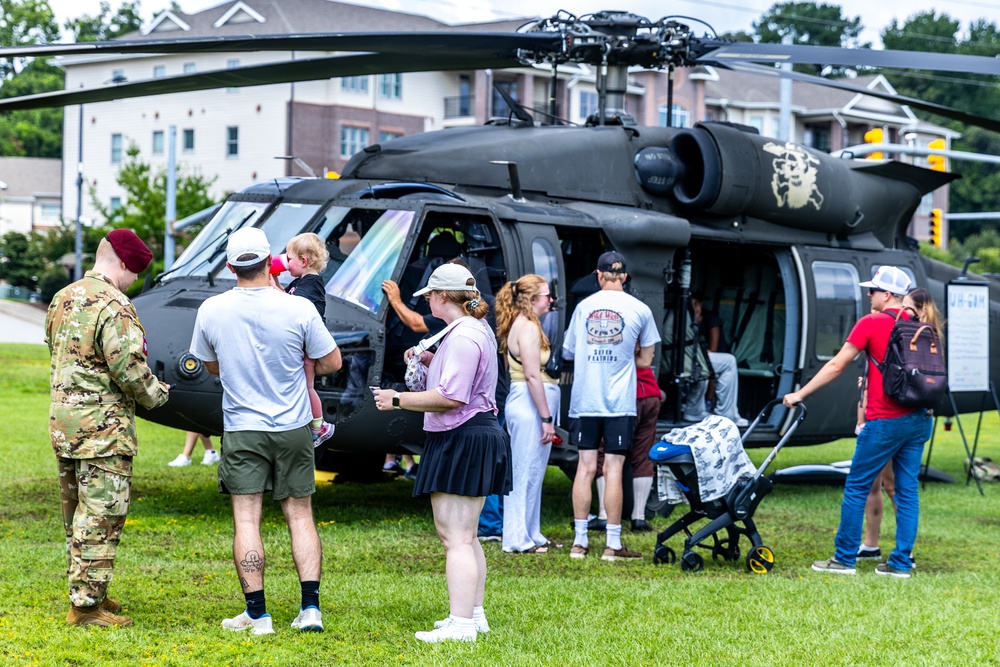 The 82nd CAB celebrated National Airborne Day with the local community