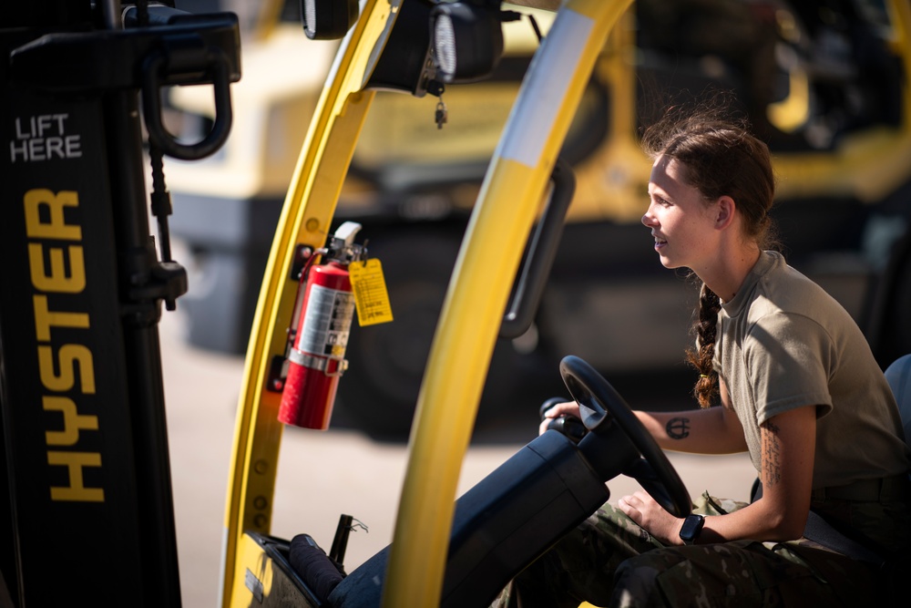 Logistics Airmen Handle Legacy Aircraft Transfer