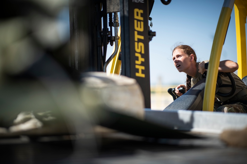 Logistics Airmen Handle Legacy Aircraft Transfer