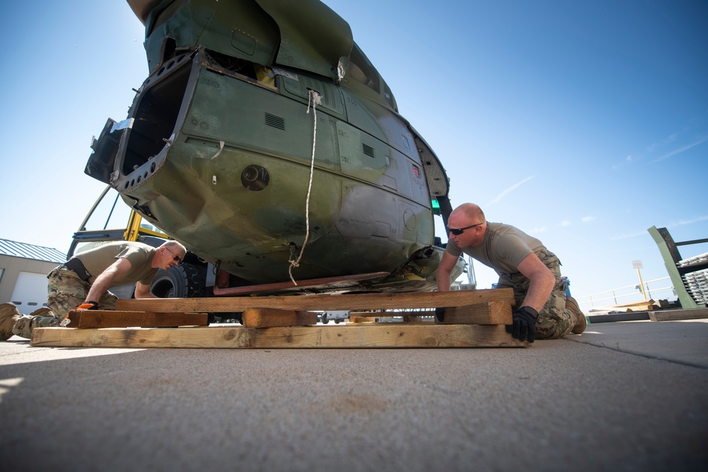 Logistics Airmen Handle Legacy Aircraft Transfer
