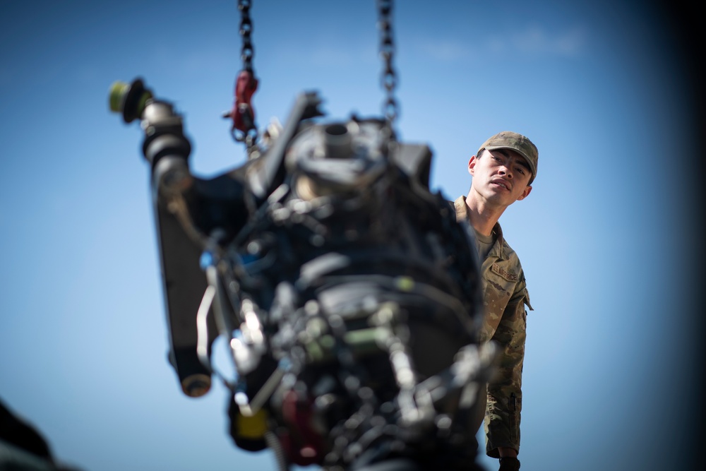 Logistics Airmen Handle Legacy Aircraft Transfer