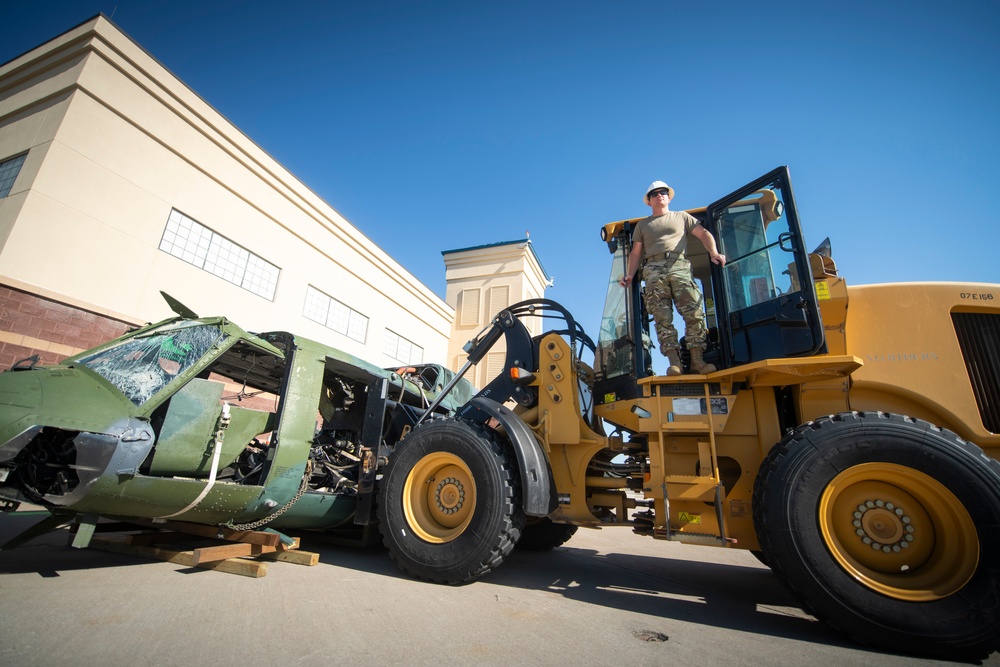 Logistics Airmen Handle Legacy Aircraft Transfer