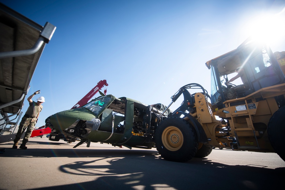 Logistics Airmen Handle Legacy Aircraft Transfer