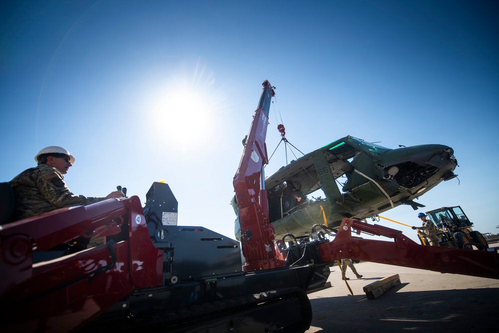 Logistics Airmen Handle Legacy Aircraft Transfer