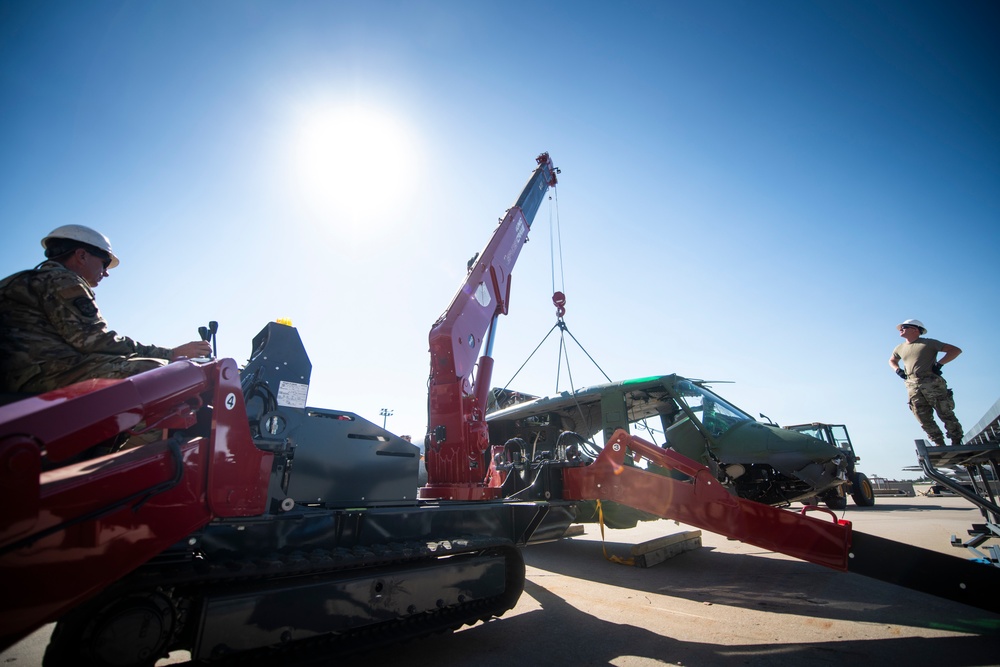 Logistics Airmen Handle Legacy Aircraft Transfer