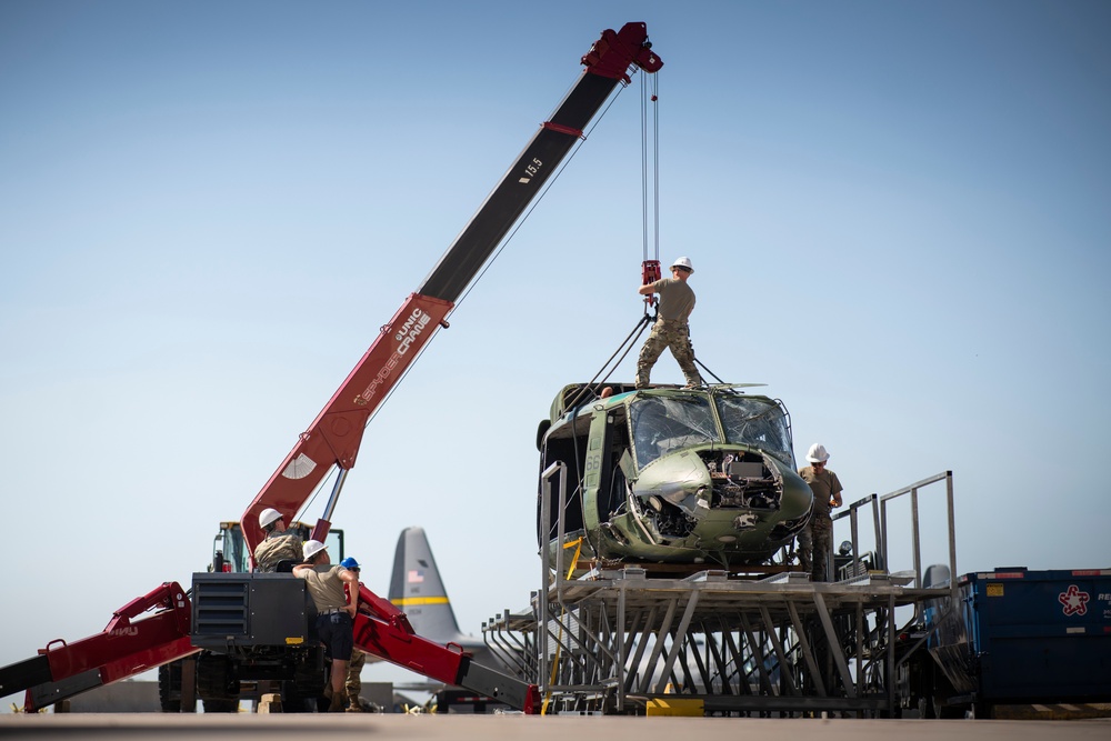 Logistics Airmen Handle Legacy Aircraft Transfer