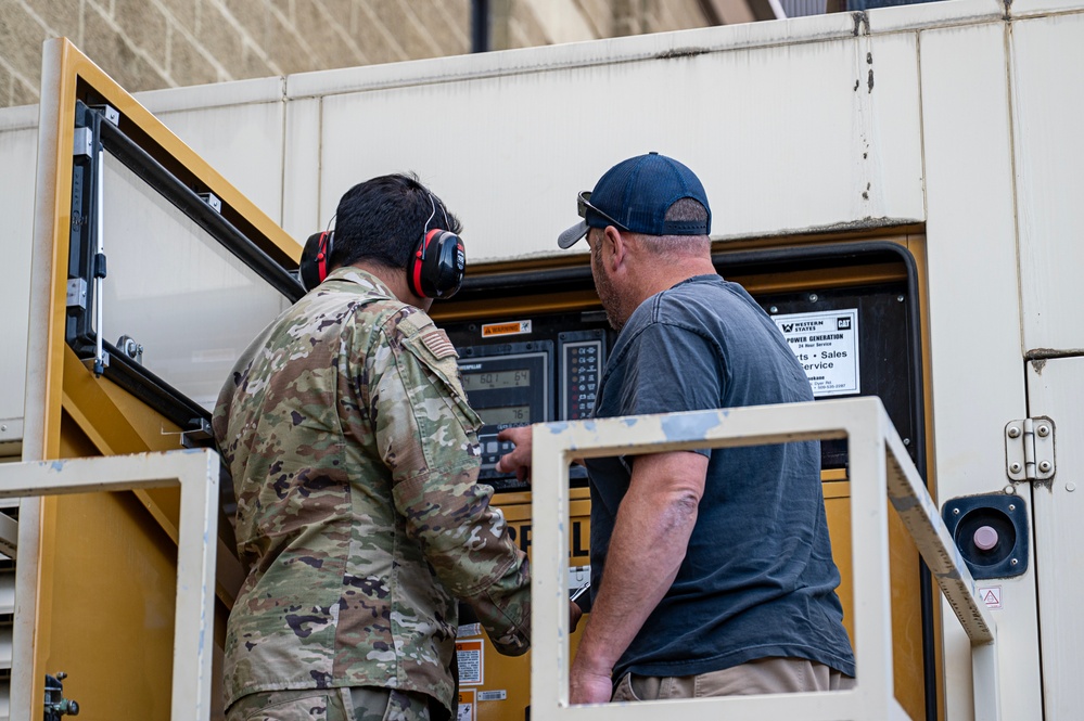 Fairchild conducts a no-notice power outage exercise