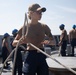 USS Fort Lauderdale Departs Yorktown after Ammo Onload