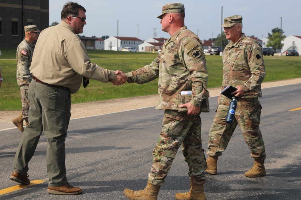 Chief of Army Reserve Receives Brief on Fort McCoy Modernization
