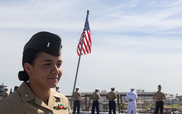 USS San Antonio (LPD 17) leaves Naval Station Norfolk to begin their regularly-scheduled deployment