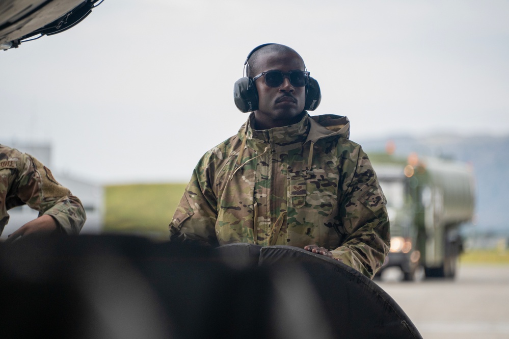 345th EBS support BTF operations in Norway