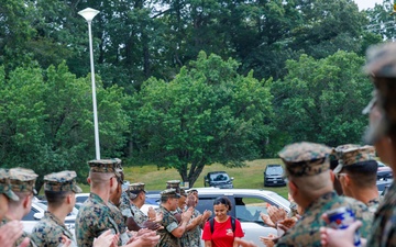 U.S. Marines Welcome Students Back to School