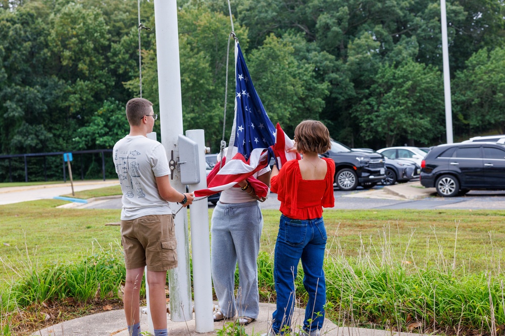 U.S. Marines Welcome Students Back to School