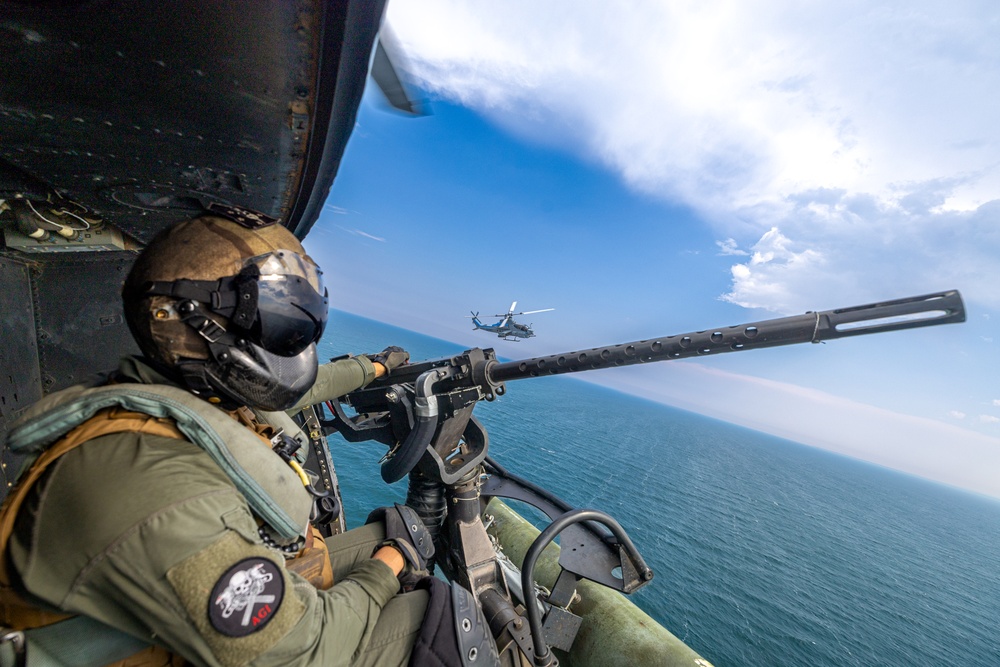 U.S. Marine Light Attack Helicopter Squadron Simulate Visit Board Search and Seizure Training for Northern Strike