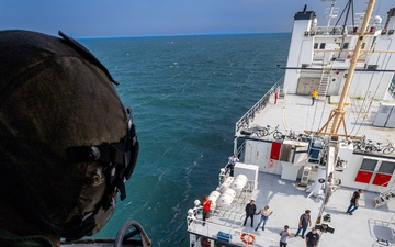 U.S. Marine Light Attack Helicopter Squadron Simulate Visit Board Search and Seizure Training for Northern Strike