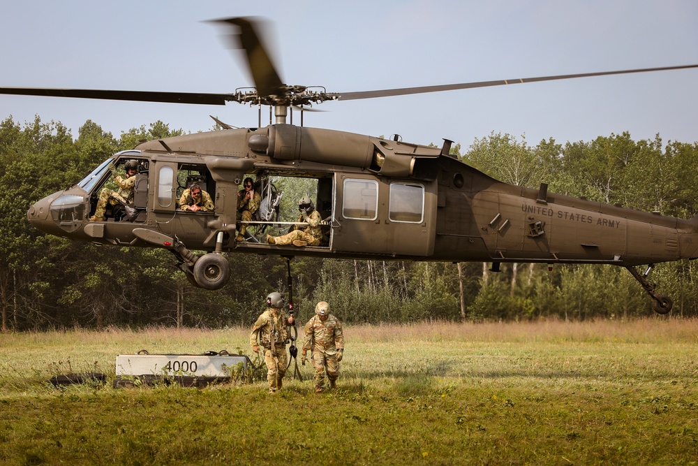 106th Aviation Regiment Conducts Sling-Load Training at Camp Ripley