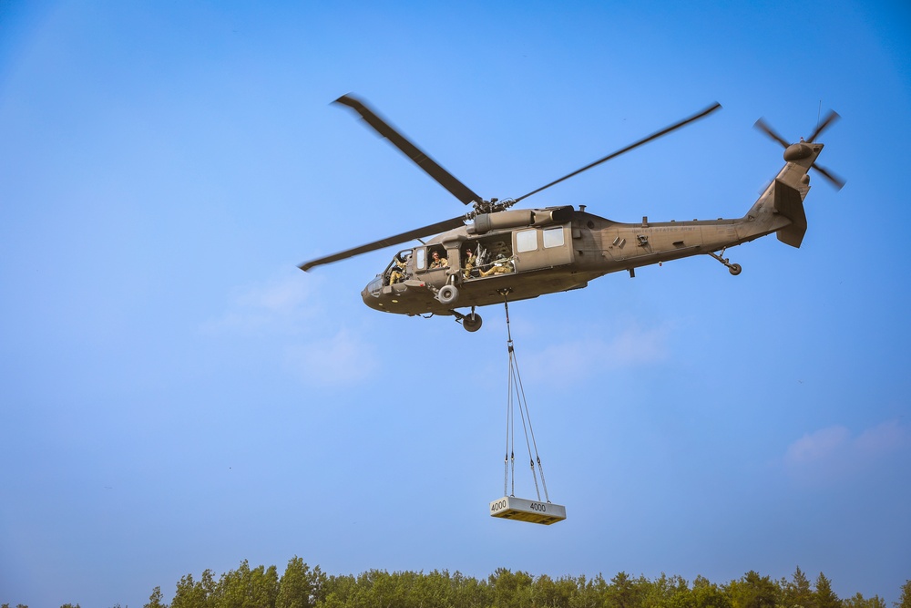 106th Aviation Regiment Conducts Sling-Load Training at Camp Ripley