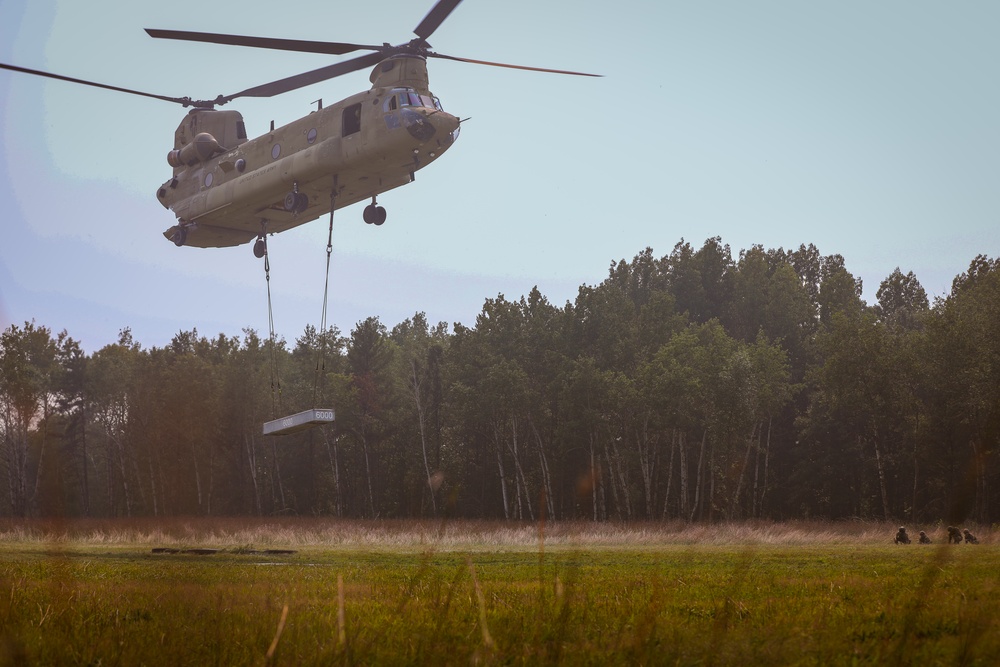 106th Aviation Regiment Conducts Sling-Load Training at Camp Ripley