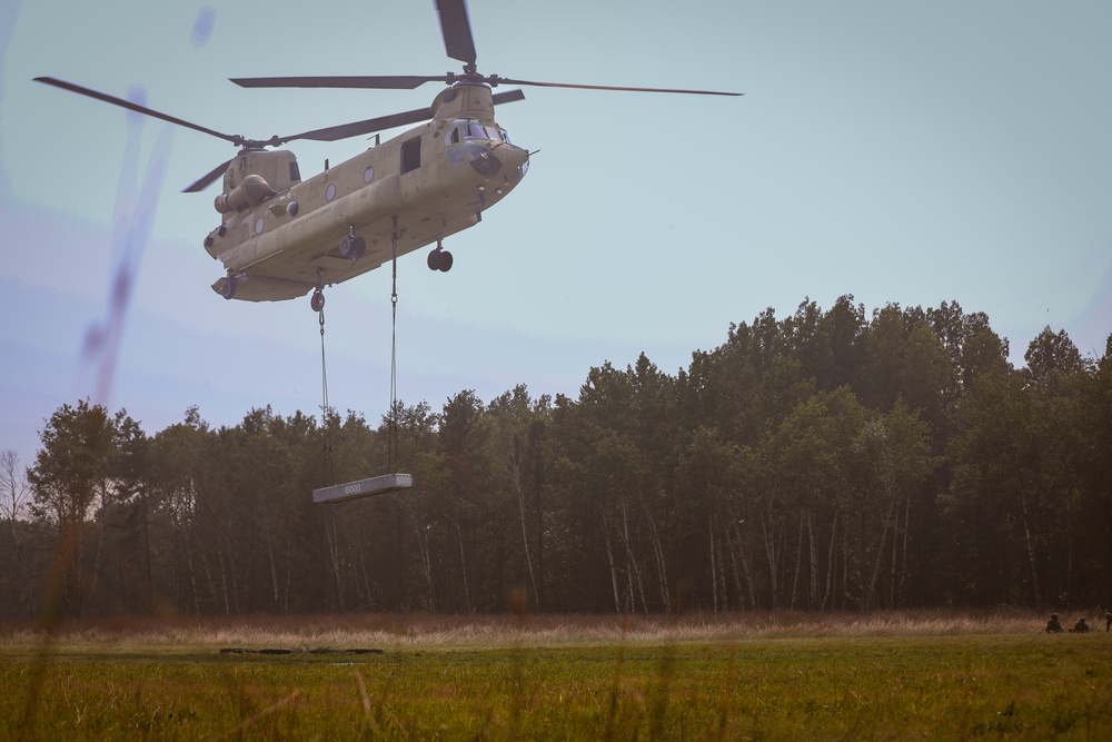 106th Aviation Regiment Conducts Sling-Load Training at Camp Ripley