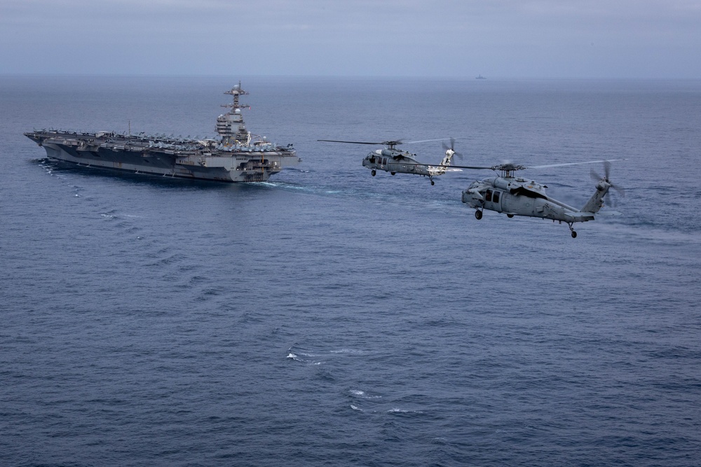 Deployed HSC-9 Holds Aerial Change of Command