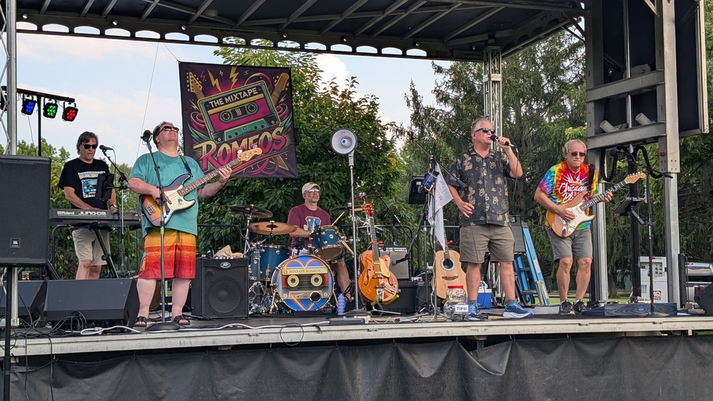 AFLCMC historian rocks out during WPAFB end-of-summer bash