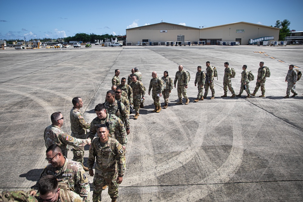 Puerto Rico Army National Guard Soldiers travel to Camp Shelby for gunnery training