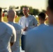 Command Chief Power joins 502d ABW first sergeants for morning PT
