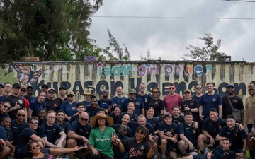 George Washington Sailors Conduct Comunity Relations Project