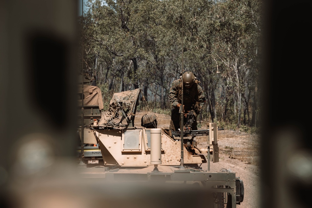 MRF-D 25.3: U.S. Marines with CLB-1 conduct a convoy live-fire range