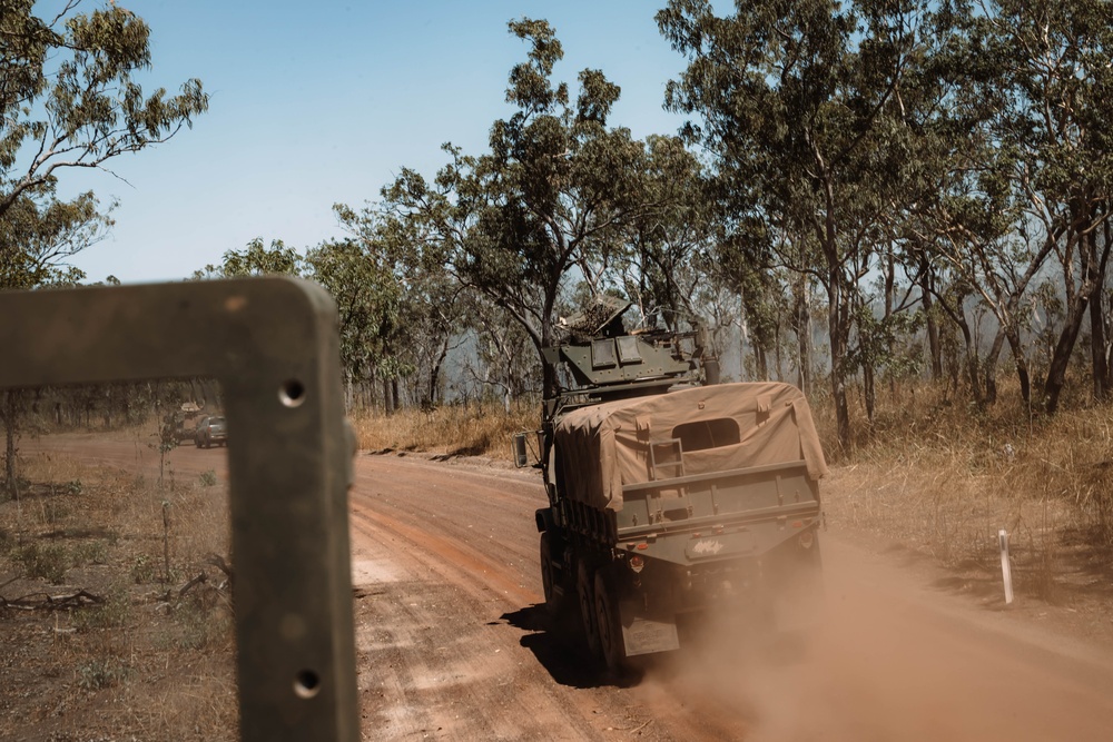 MRF-D 25.3: U.S. Marines with CLB-1 conduct a convoy live-fire range
