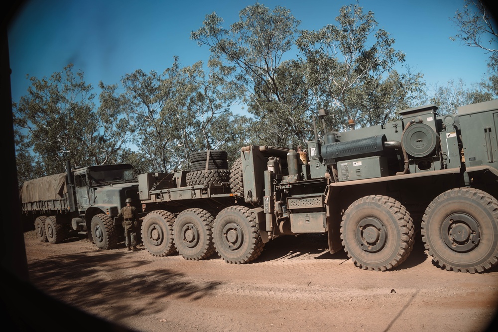 MRF-D 25.3: U.S. Marines with CLB-1 conduct a convoy live-fire range