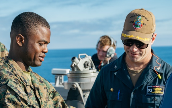 M240B live-fire exercise aboard Somerset