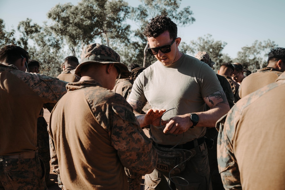MRF-D 25.3: U.S. Marines with CLB-1 conduct explosive demolition training