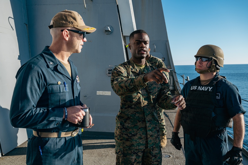 M240B live-fire exercise aboard Somerset
