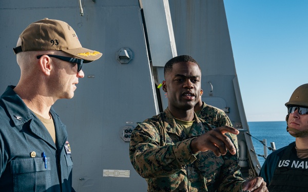 M240B live-fire exercise aboard Somerset