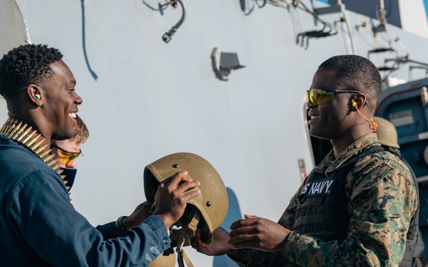 M240B live-fire exercise aboard Somerset