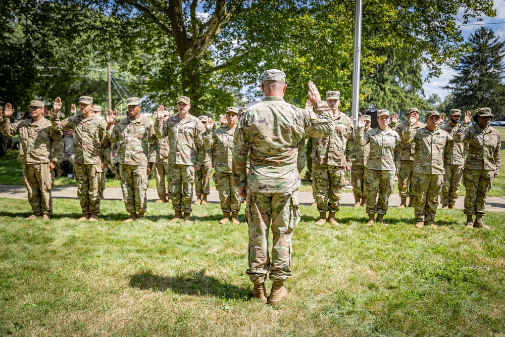 104th BEB Reenlistment Ceremony