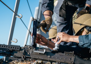 M240B live-fire exercise aboard Somerset