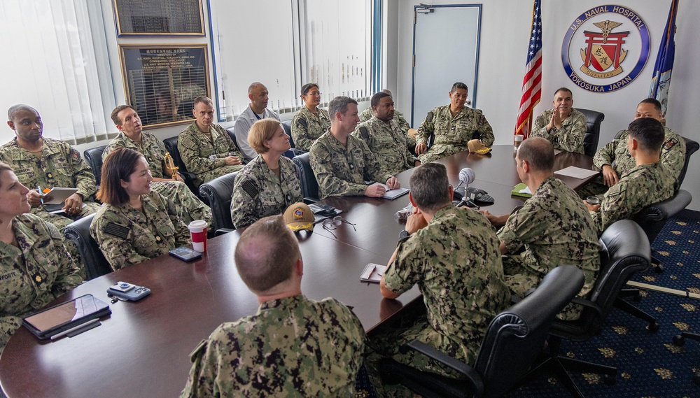 Rear Adm. Case Visits USNH Yokosuka, Engages with Sailors and Leaders