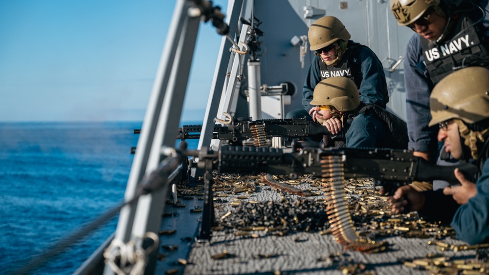 M240B live-fire exercise aboard Somerset