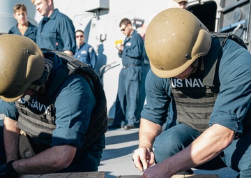 M240B live-fire exercise aboard Somerset