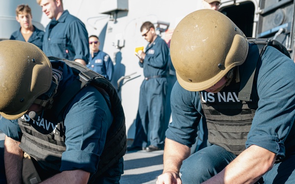 M240B live-fire exercise aboard Somerset