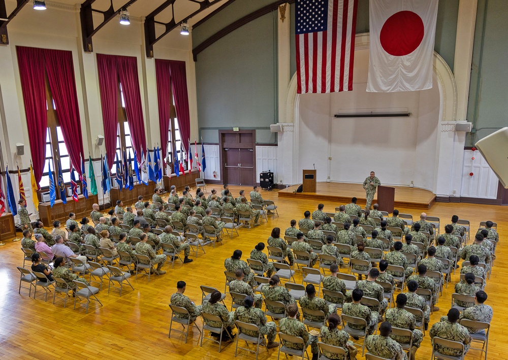 Rear Adm. Case Visits USNH Yokosuka, Engages with Sailors and Leaders